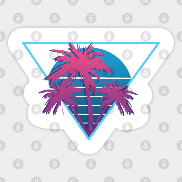 NEON PalmTrees Sticker by Victory Royale Shops 